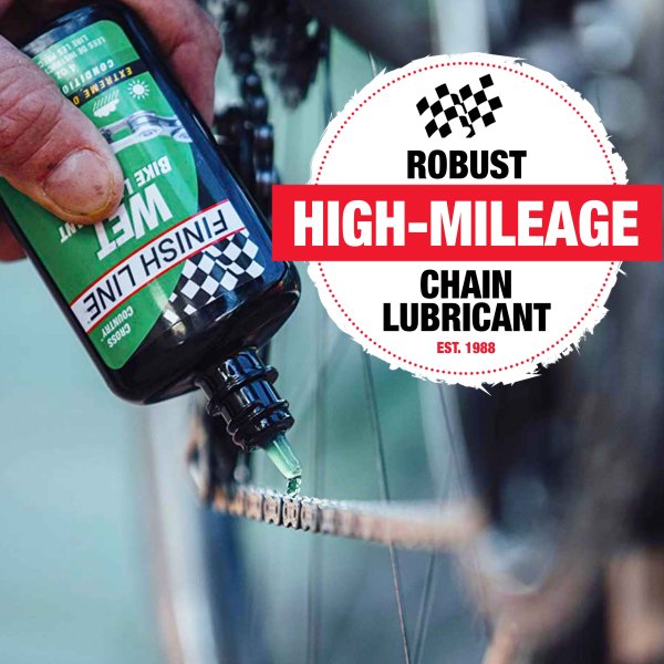 Finish Line Wet Lube – Long-Lasting Chain Lubricant-(120 ml