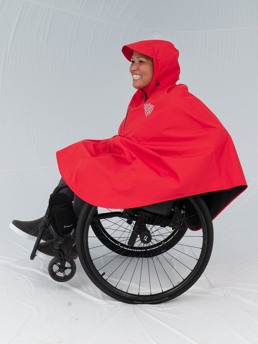 Ferrino R-Cloak Cape De Pluie Homme Imperméable - Coupe-Vent Polyvalente Brique Taille L